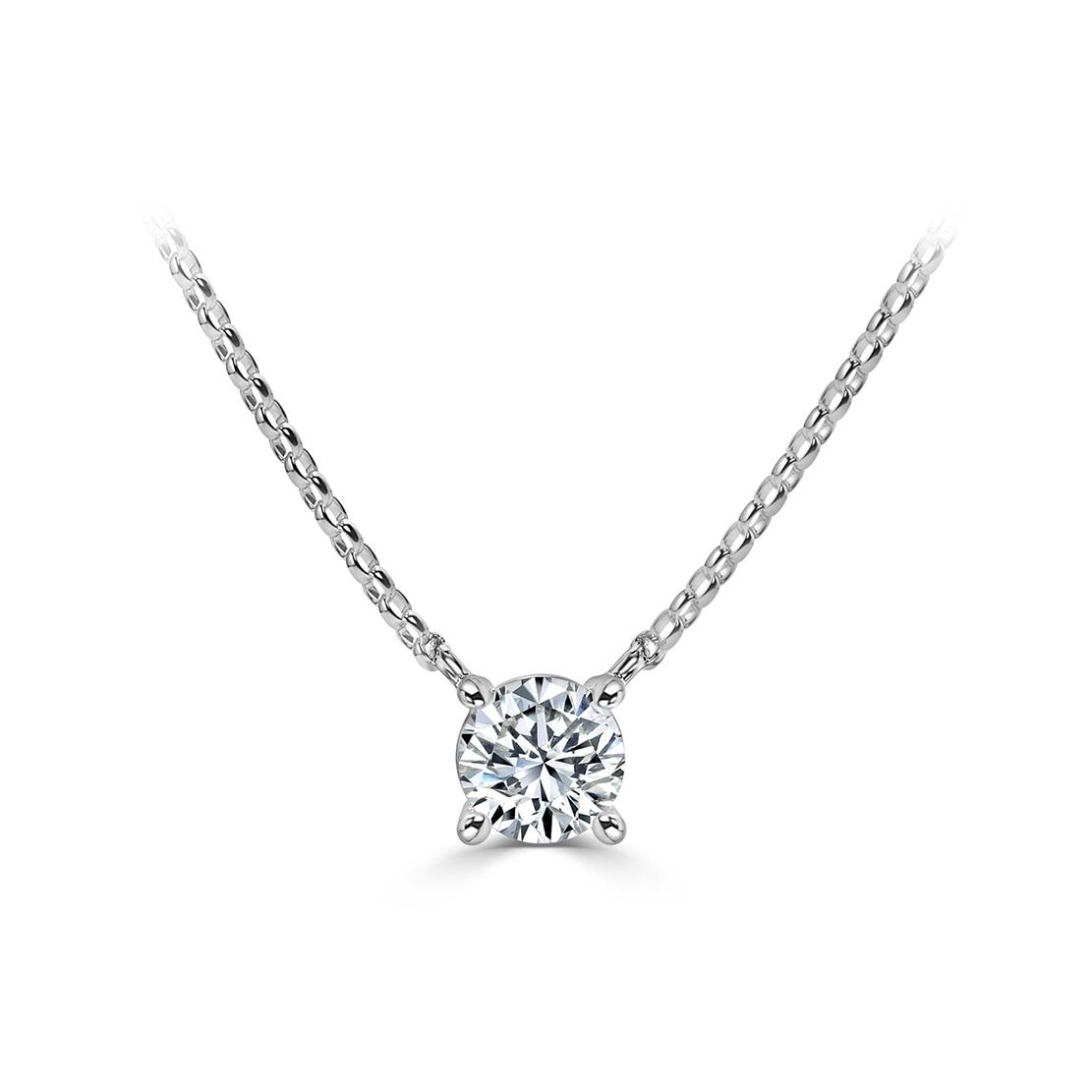 Diamantový náhrdelník Doty, bílé zlato