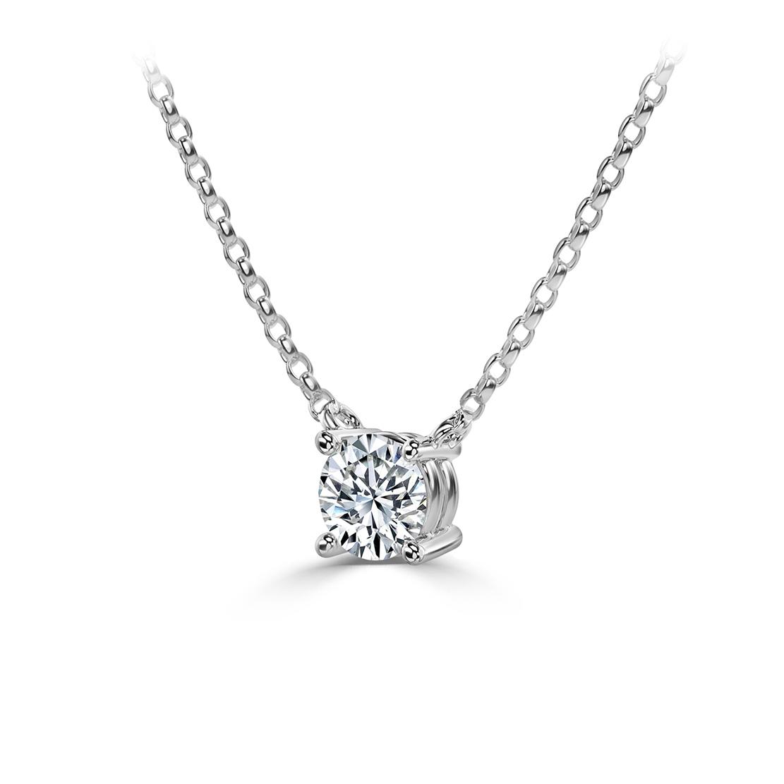 Diamantový náhrdelník Doty, bílé zlato