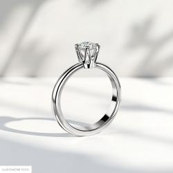 Diamantový zásnubný prsteň Janette, žlté zlato