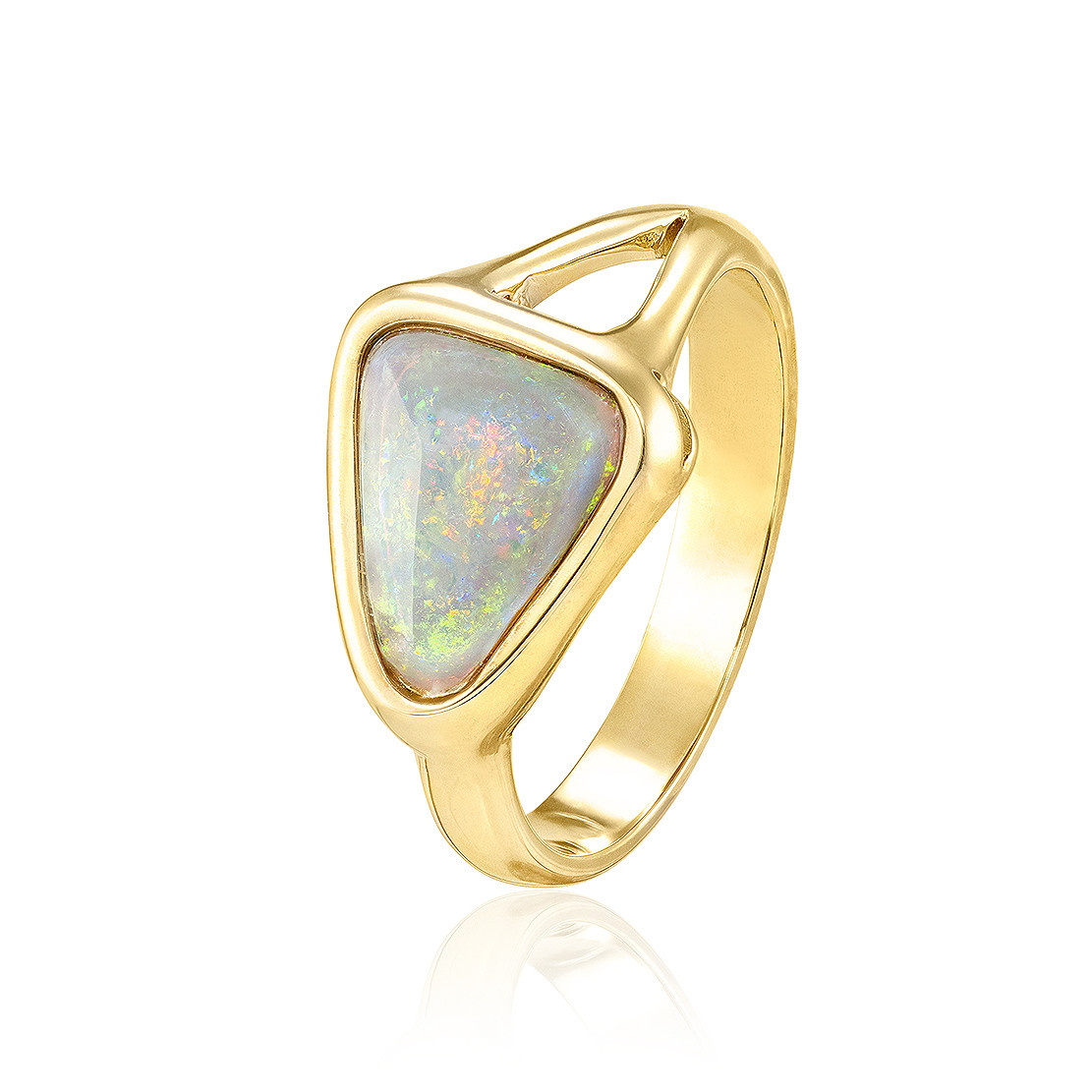 Prsteň Triangle Opal