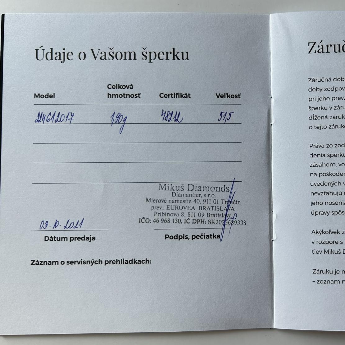 Diamantový prsteň Style