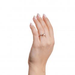 Diamantový zásnubný prsteň Chanel, ružové zlato