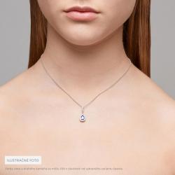 Tanzanitový prívesok Loom, ružové zlato