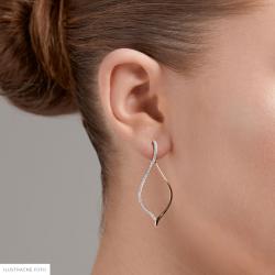 Diamantové náušnice Astral, žluté zlato