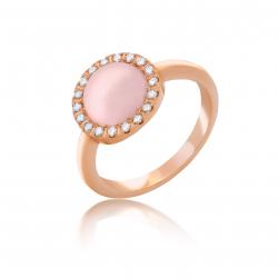 Ruženínový prsteň Merenge, ružové zlato