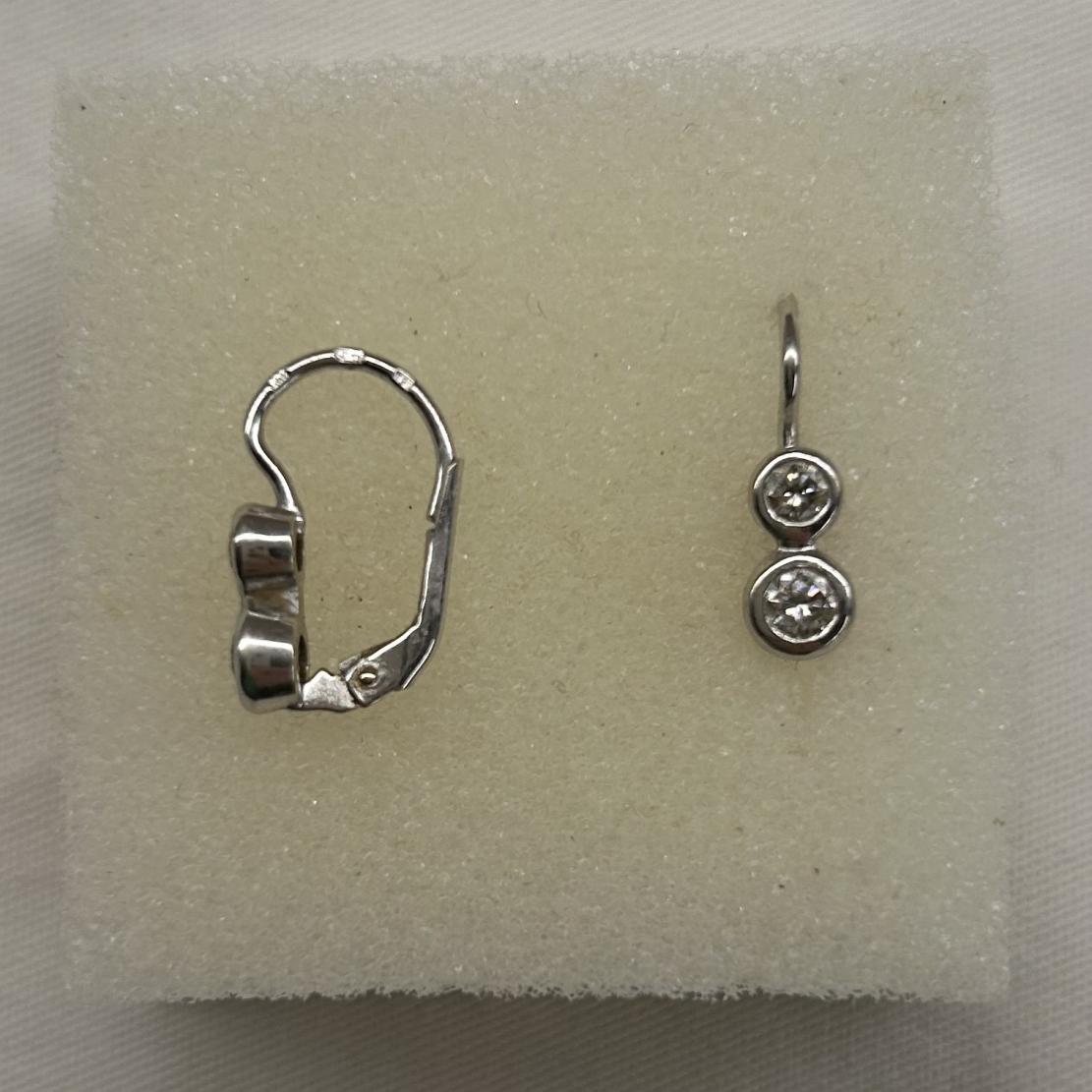 Zlaté náušnice so 4ks diamantu