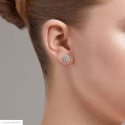 Diamantové náušnice Meaning, žluté zlato