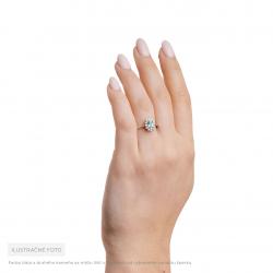 Paraibový prsten Famulus Paraíba Light, bílé zlato