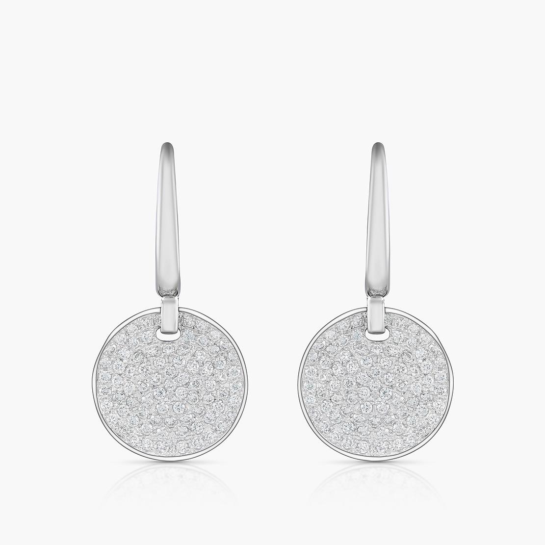 Diamantové náušnice Rokis, bílé zlato