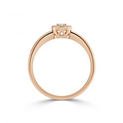 Diamantový zásnubný prsteň Moon, ružové zlato