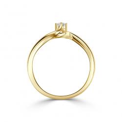 Diamantový zásnubní prsten Faye, žluté zlato