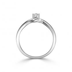 Diamantový zásnubní prsten Faye, bílé zlato