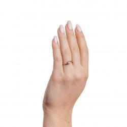 Diamantový zásnubní prsten Faye, růžové zlato