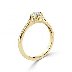 Diamantový zásnubní prsten Lurencia, žluté zlato