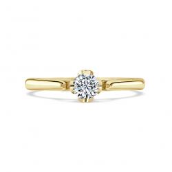 Diamantový zásnubní prsten Lurencia, žluté zlato
