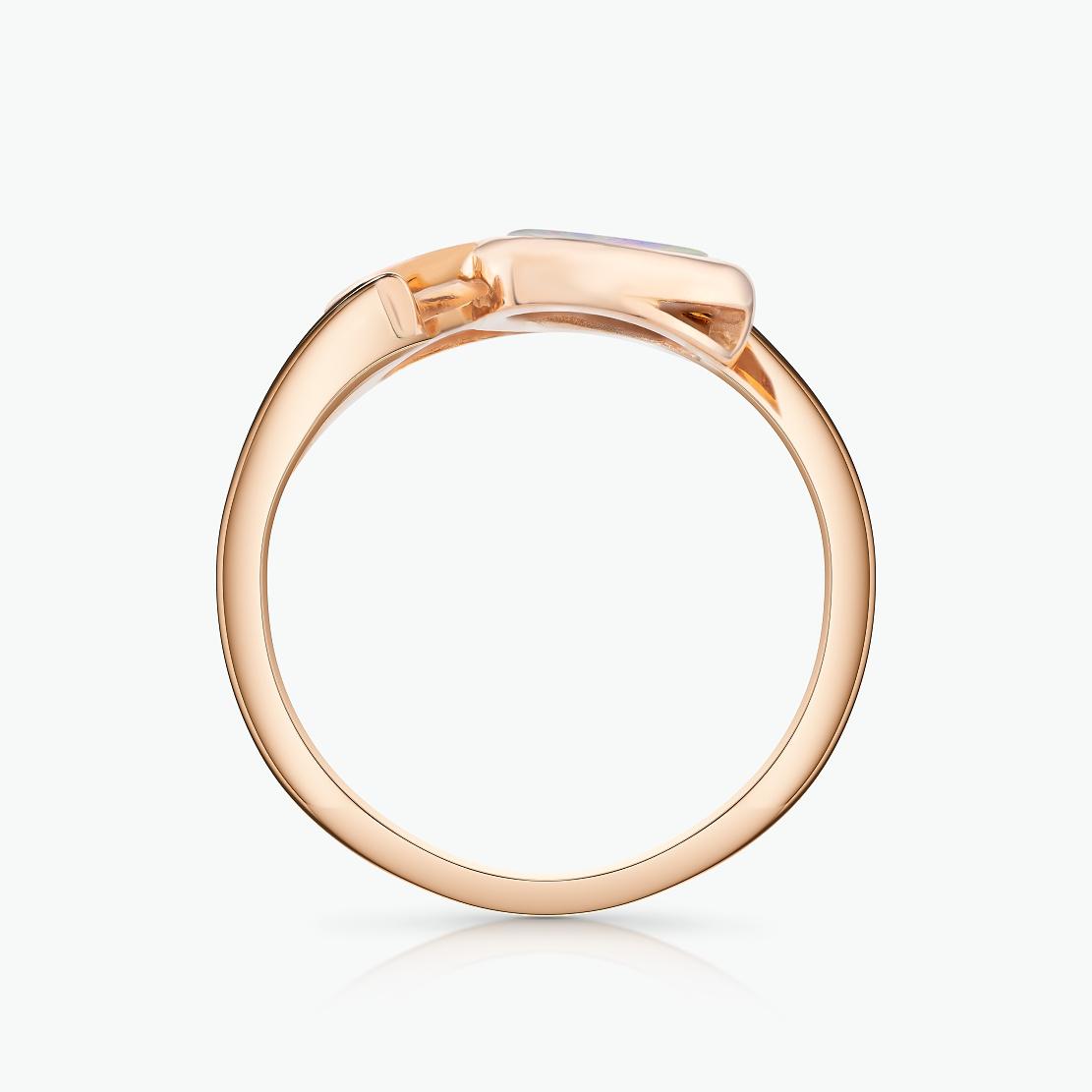 Opálový prsteň Orya, ružové zlato
