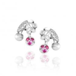 Safírové náušnice Amarelle, bílé zlato