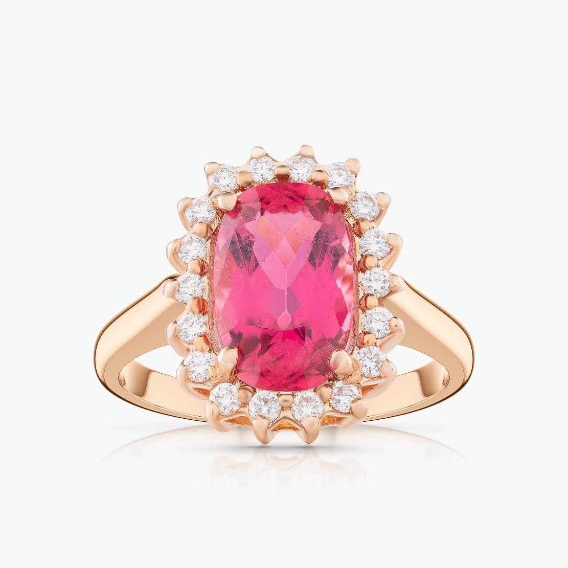 Turmalínový prsteň Royal Tourmaline, ružové zlato