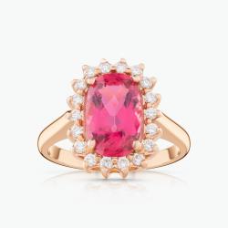 Turmalínový prsteň Royal Tourmaline, ružové zlato