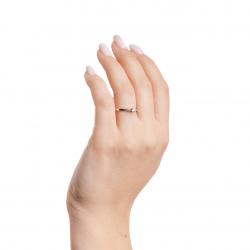 Diamantový zásnubní prsten Bitsie, bílé zlato