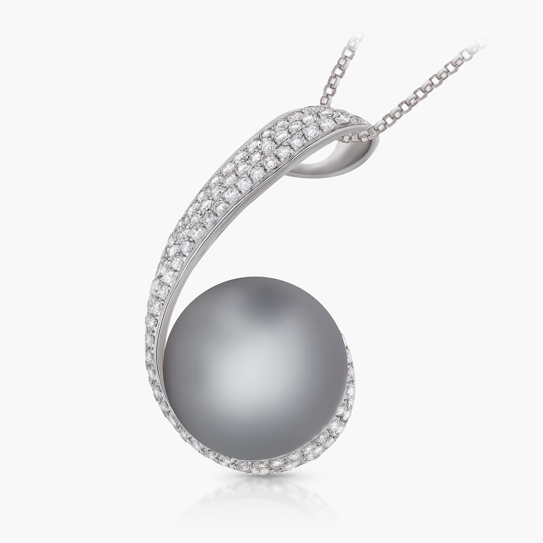 Perlový prívesok South, biele zlato