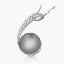 Perlový prívesok South, biele zlato