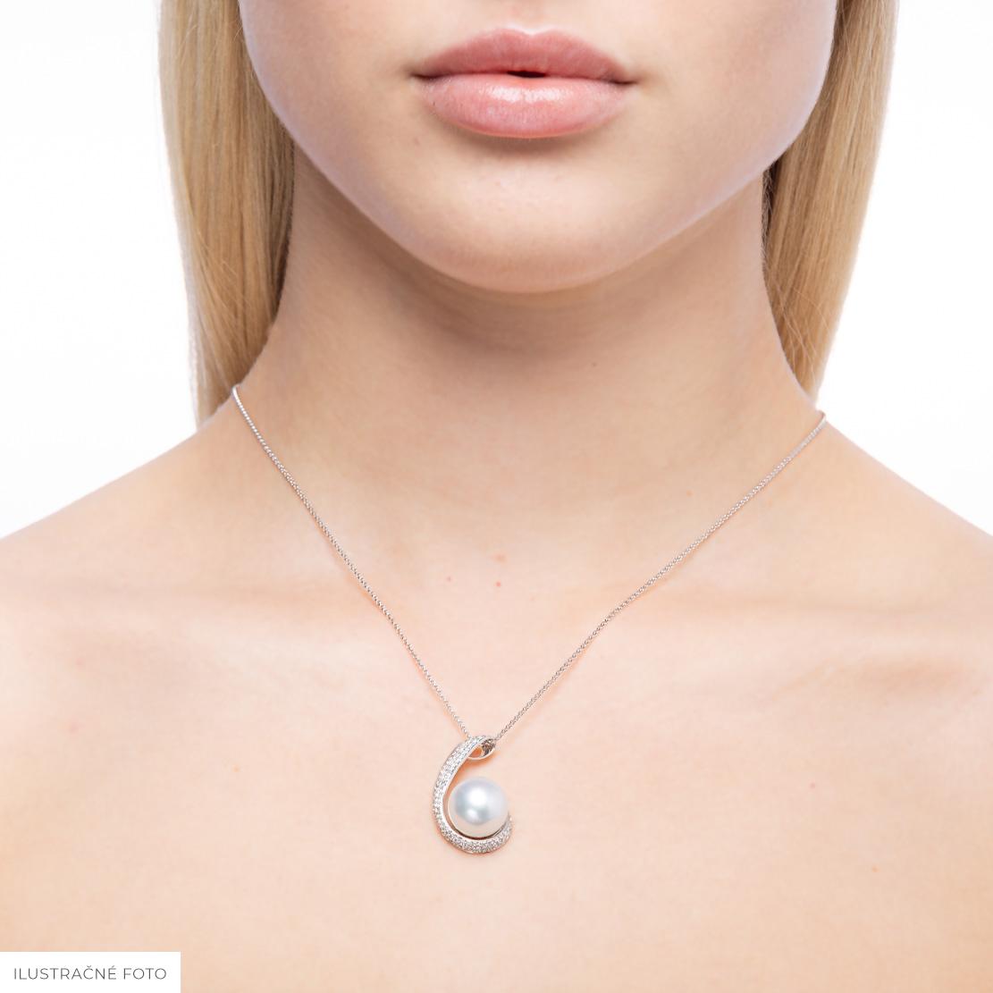 Perlový prívesok South, biele zlato