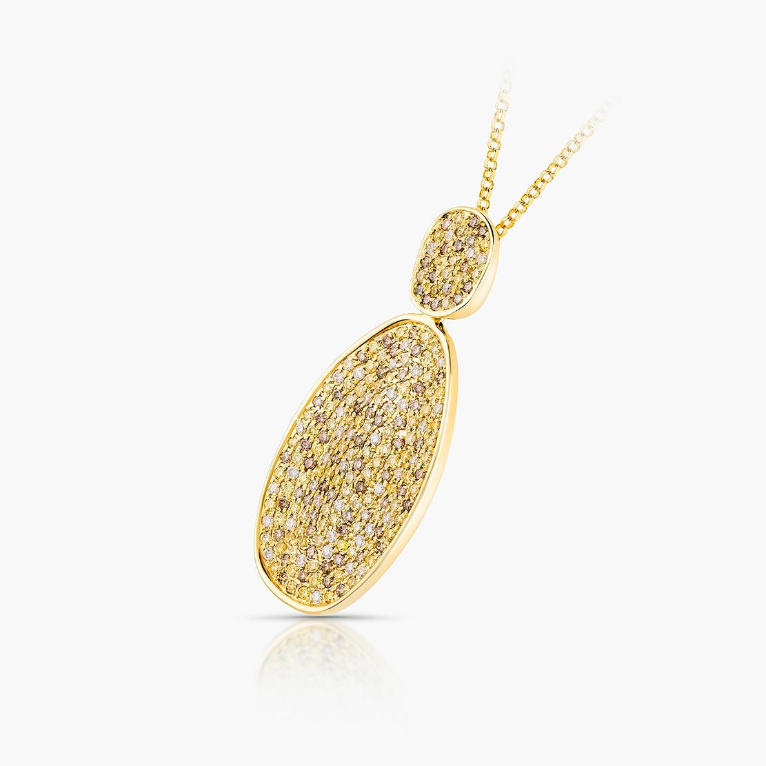 Diamantový prívesok Chelsea, žlté zlato