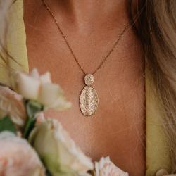 Diamantový prívesok Chelsea, žlté zlato