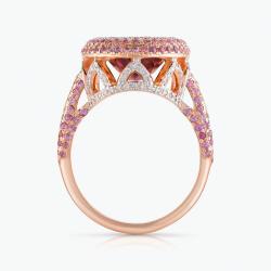 Drahokamový prsteň Rosy Amor, ružové zlato