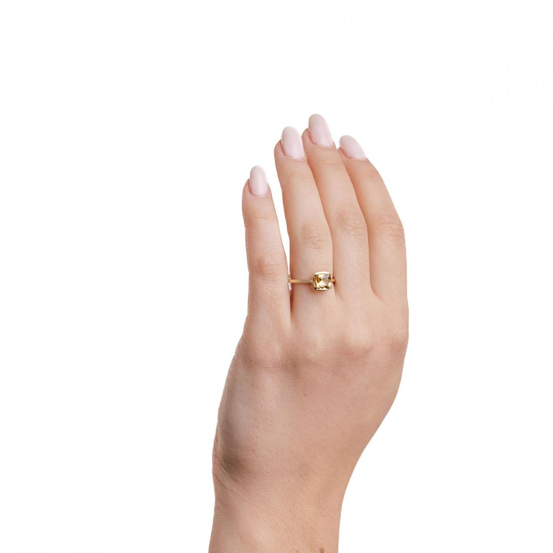 Berylový prsteň Avril, žlté zlato