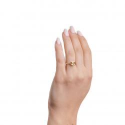 Berylový prsteň Avril, žlté zlato