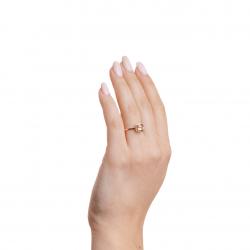 Morganitový prsteň Avril, ružové zlato