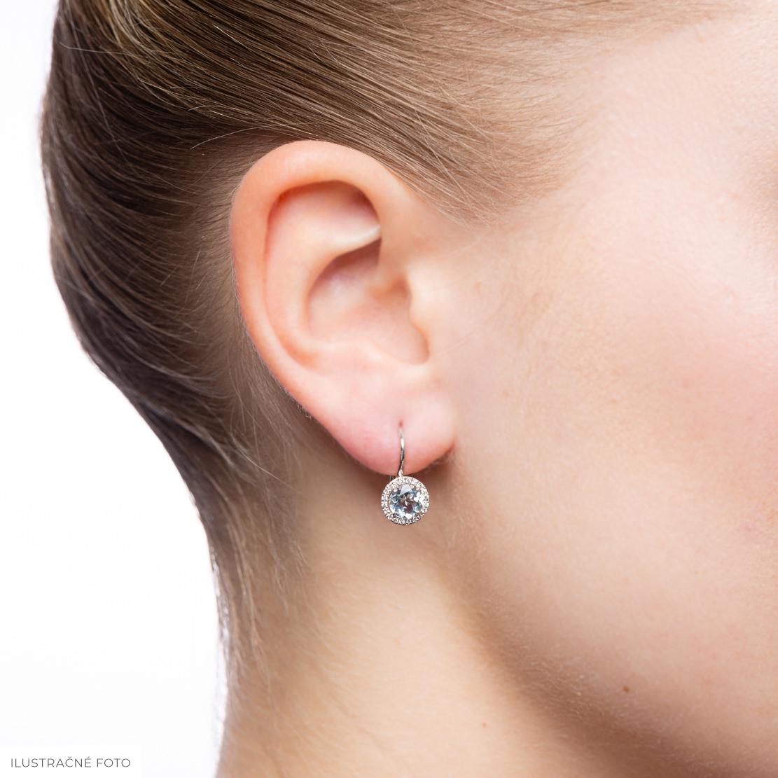 Morganitové náušnice Echo, ružové zlato