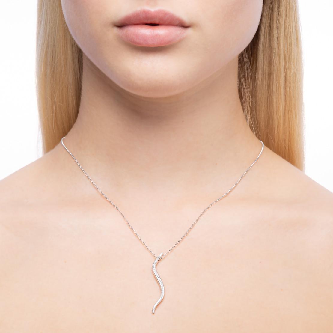 Diamantový prívesok Entertainment, biele zlato