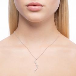 Diamantový prívesok Entertainment, biele zlato