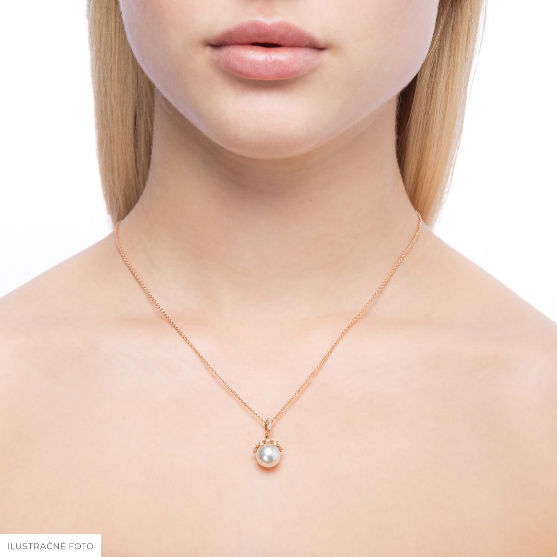 Perlový prívesok Belis, biele zlato