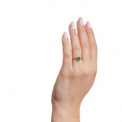 Smaragdový prsten Atlantis, žluté zlato
