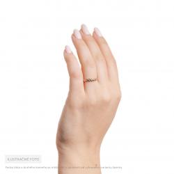 Smaragdový prsteň Calypso, žlté zlato