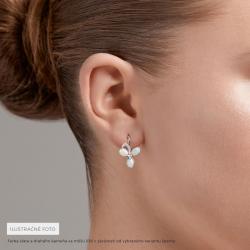 Opálové náušnice Lily, žlté zlato