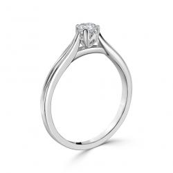 Diamantový zásnubní prsten Jodelle, bílé zlato