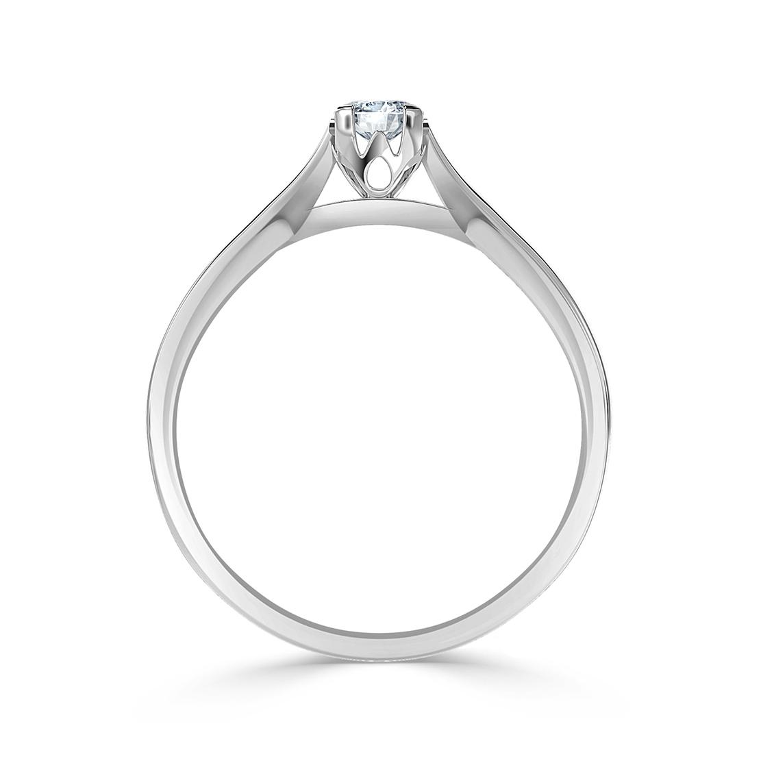 Diamantový zásnubní prsten Jodelle, bílé zlato