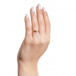 Diamantový zásnubní prsten Jodelle, růžové zlato