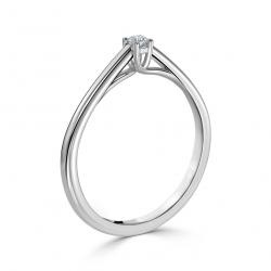 Diamantový zásnubní prsten Lola, bílé zlato