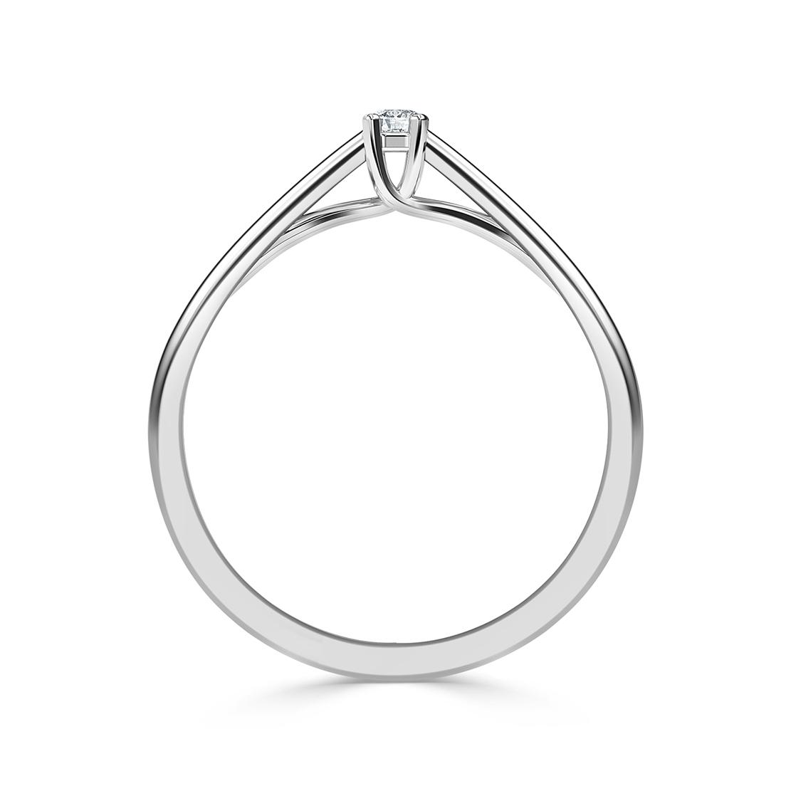 Diamantový zásnubní prsten Lola, bílé zlato
