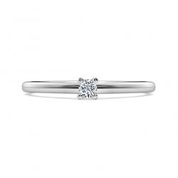 Diamantový zásnubní prsten Lola, bílé zlato