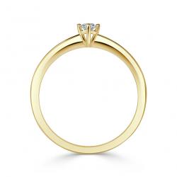 Diamantový zásnubný prsteň Spirit, žlté zlato