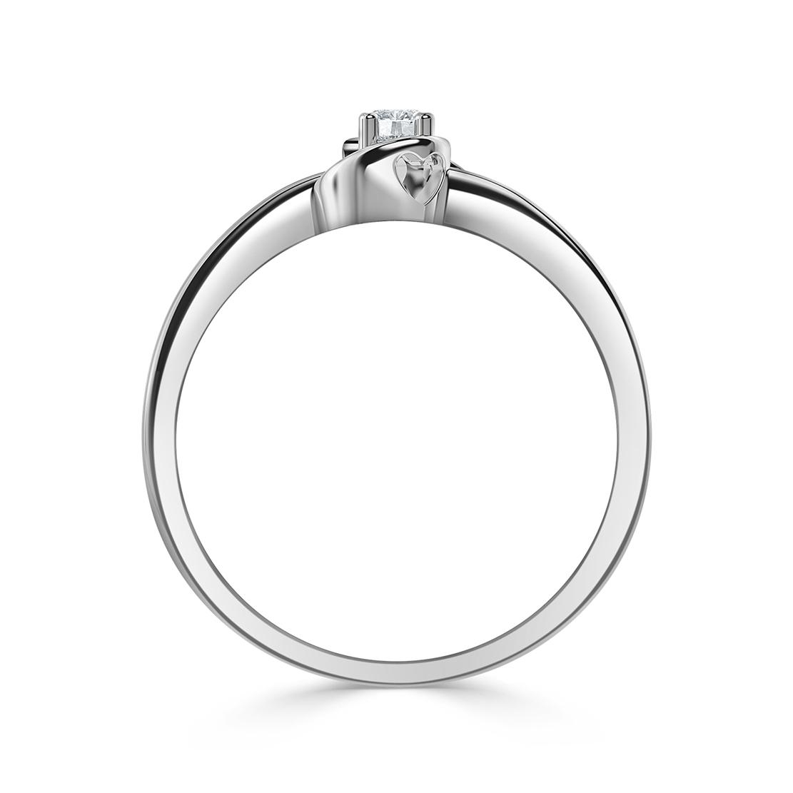 Diamantový zásnubní prsten Twinkle, bílé zlato