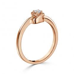 Diamantový zásnubní prsten Twinkle, růžové zlato
