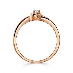 Diamantový zásnubní prsten Twinkle, růžové zlato